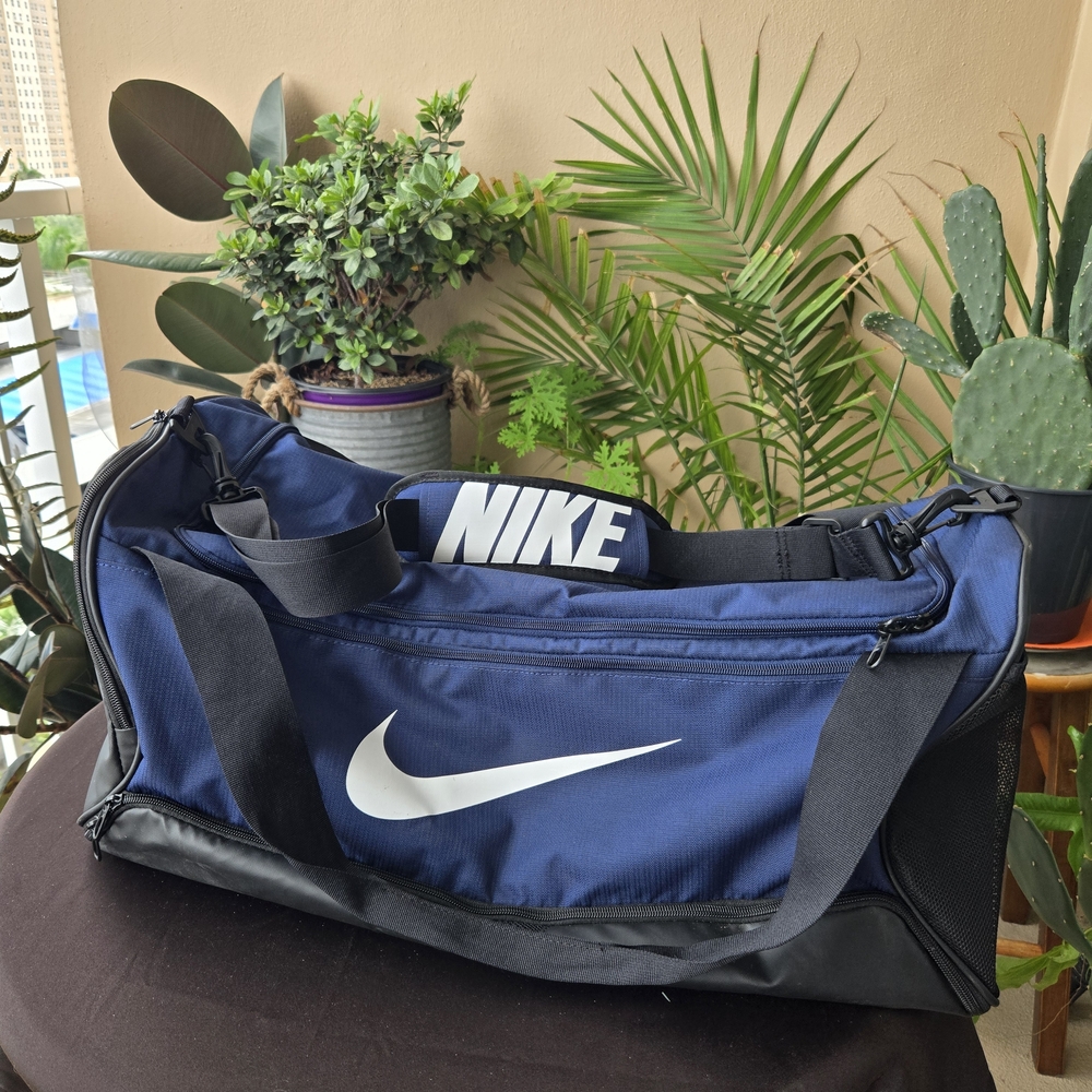 Nike Blue and Black Men's Duffel Bag